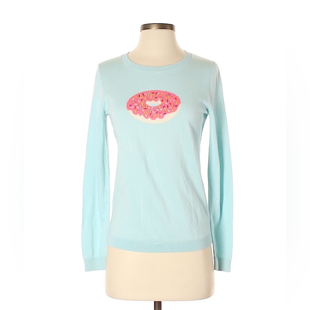 Talbots Sprinkle Beads Donut Sweater